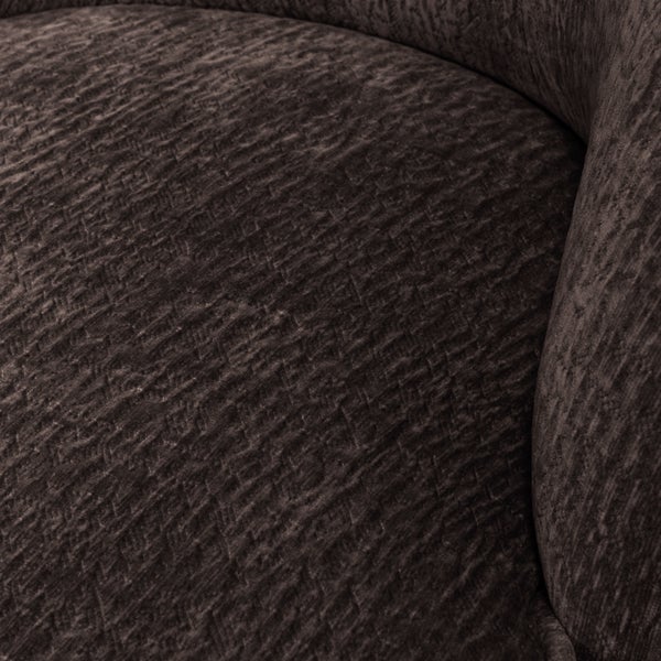 De Eekhoorn VOGUE FAUTEUIL 3D CHENILLE DONKERBRUIN