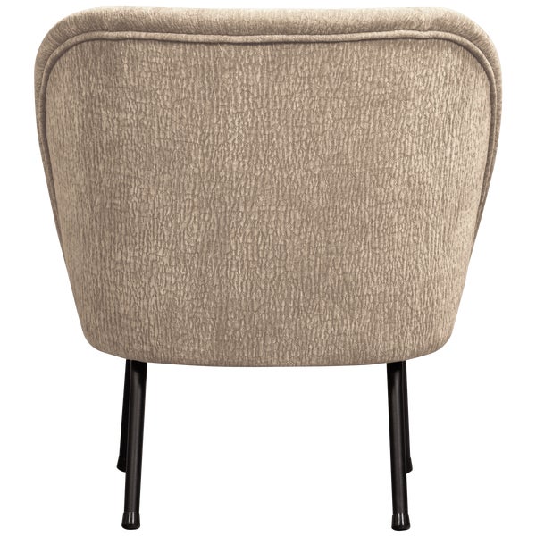 De Eekhoorn VOGUE FAUTEUIL 3D CHENILLE ZAND