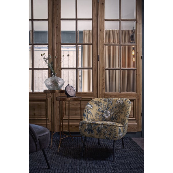 De Eekhoorn VOGUE FAUTEUIL VELVET POPPY MOSTERD