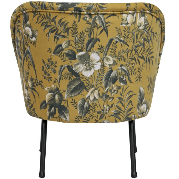de eekhoorn VOGUE FAUTEUIL VELVET POPPY MOSTERD