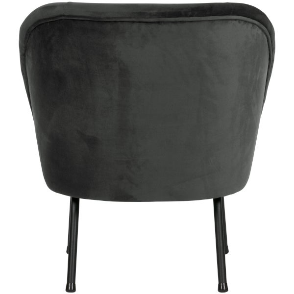 De Eekhoorn VOGUE FAUTEUIL VELVET ZWART