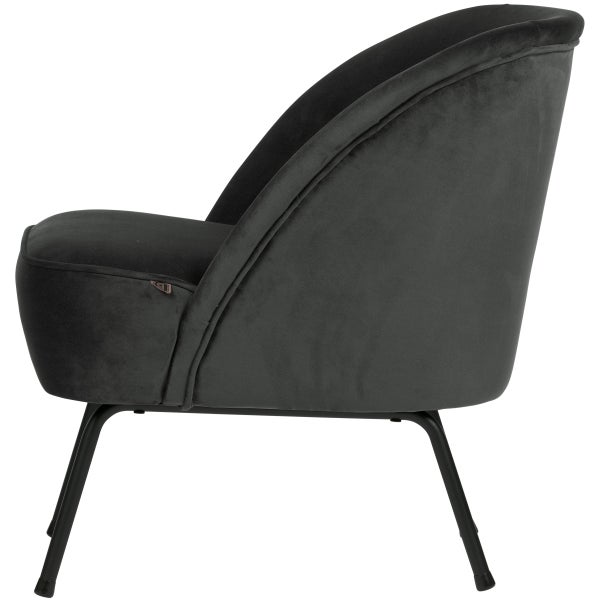 de eekhoorn VOGUE FAUTEUIL VELVET ZWART