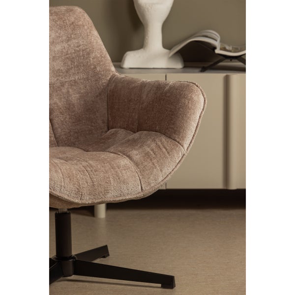 De Eekhoorn WIBO DRAAIFAUTEUIL TAUPE