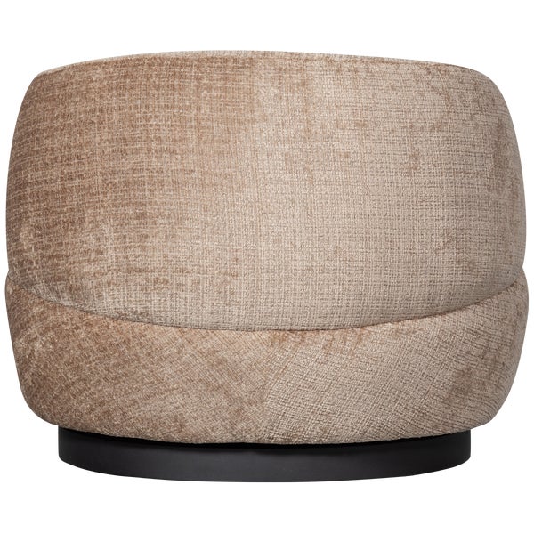 De Eekhoorn WOOLLY DRAAIFAUTEUIL CHENILLE ZAND