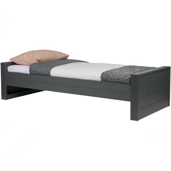 De Eekhoorn DENNIS BED 90X200 CM GRENEN STEEL GREY GEBORSTELD [fsc]
