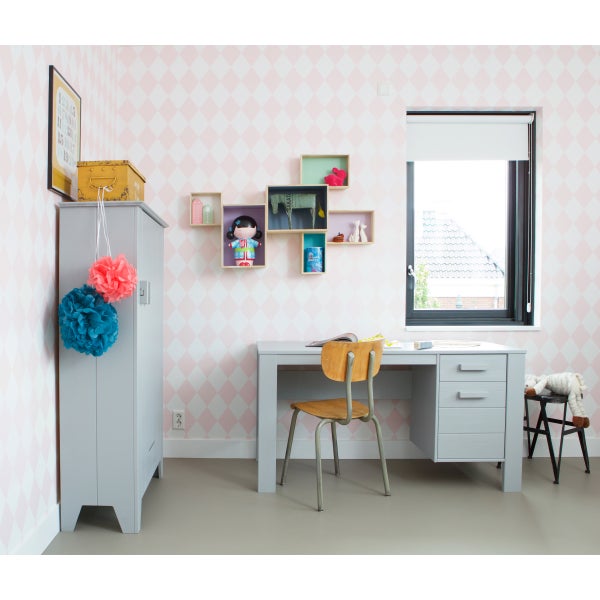 De Eekhoorn DENNIS BUREAU GRENEN GEBORSTELD BETONGRIJS [fsc]