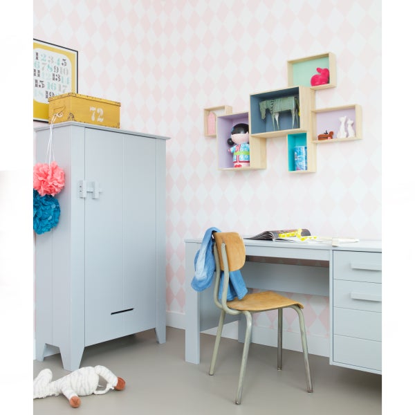 De Eekhoorn DENNIS BUREAU GRENEN GEBORSTELD BETONGRIJS [fsc]