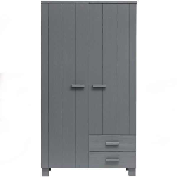 De Eekhoorn DENNIS KAST MET LADEN GRENEN STEEL GREY [fsc]