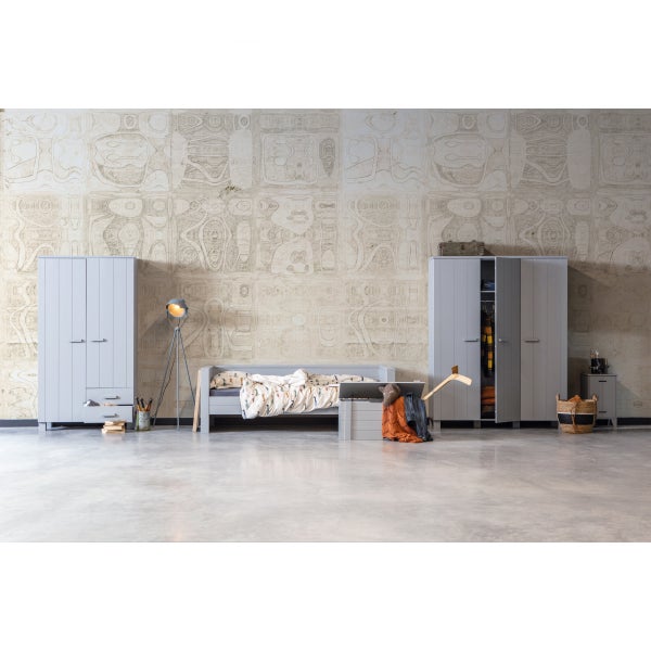 De Eekhoorn DENNIS SPEELGOEDKIST GEBORSTELD BETONGRIJS [fsc]