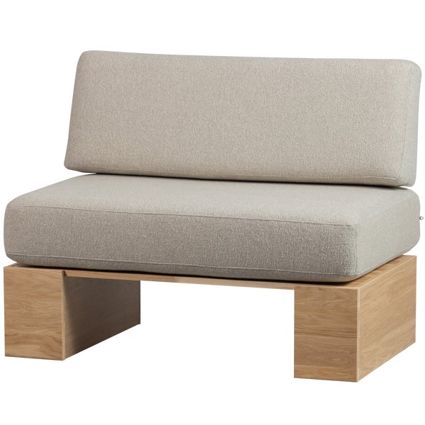 De Eekhoorn EAT UP MUURBANKJE INCL. KUSSENS BEIGE EIKEN NATUREL [fsc]