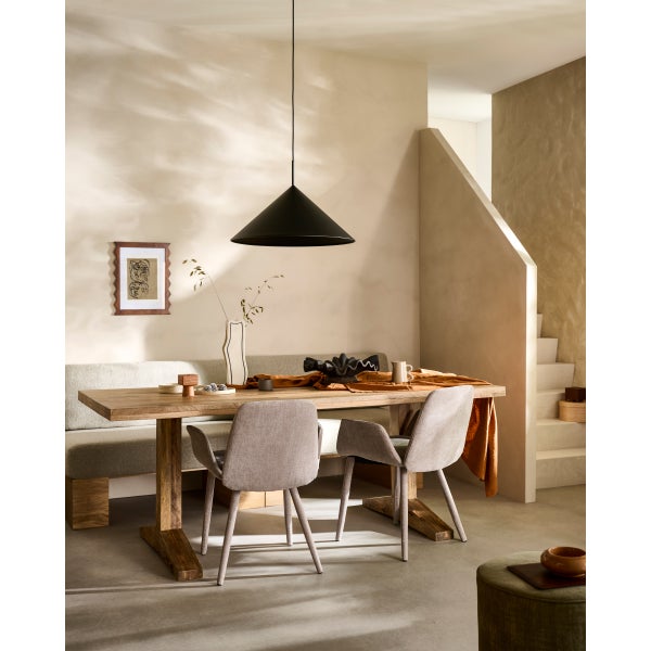 De Eekhoorn EAT UP MUURBANKJE INCL. KUSSENS BEIGE EIKEN NATUREL [fsc]