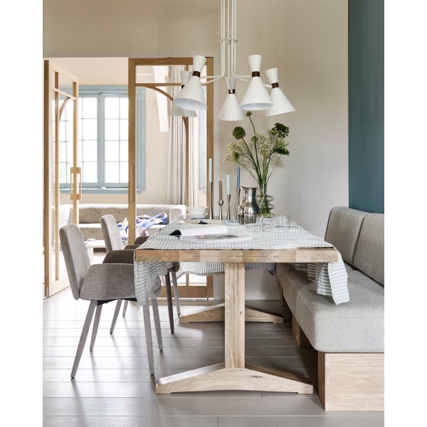 De Eekhoorn EAT UP MUURBANKJE INCL. KUSSENS BEIGE EIKEN NATUREL [fsc]