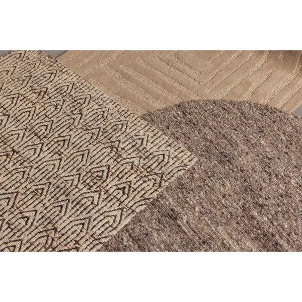 de eekhoorn EFIA VLOERKLEED ROND WOL BRUIN MELANGE Ø200 CM