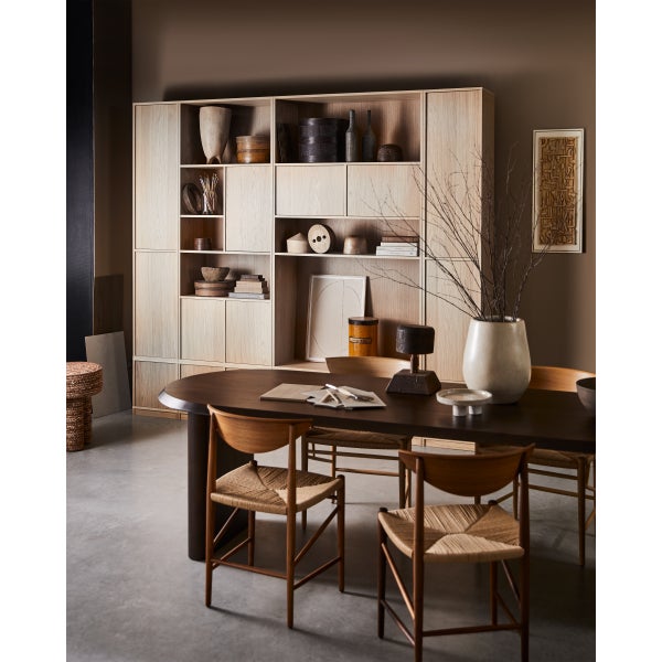 De Eekhoorn ELLIPS EETKAMERTAFEL MANGO HOUT WALNOOT 90X240 CM