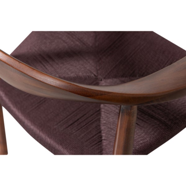 De Eekhoorn EMBRACE EETKAMERSTOEL HOUT GEVLOCHTEN ZITTING DONKERBRUIN