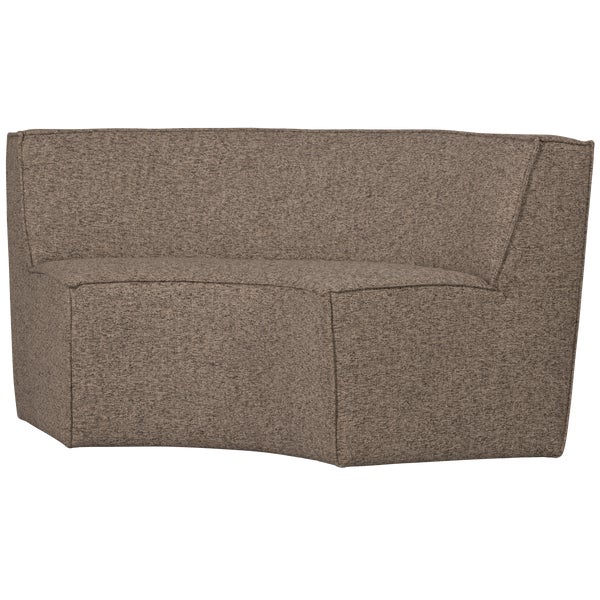 De Eekhoorn EUROPA 2-ZITS EETBANK GEWEVEN STOF DONKERBRUIN MELANGE