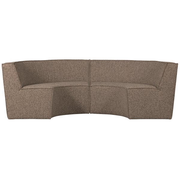 de eekhoorn EUROPA 4-ZITS EETBANK GEWEVEN STOF DONKERBRUIN MELANGE