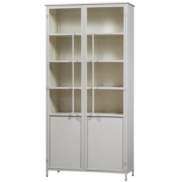 De Eekhoorn EXHIBIT XL 2-DEURS VITRINEKAST METAAL ZAND