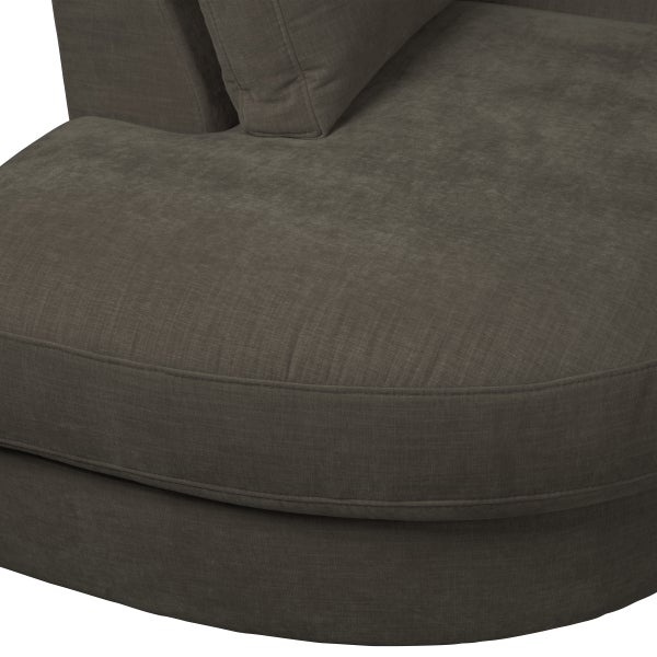 De Eekhoorn FAMILY 1-ZITS ELEMENT RONDE HOEK LINKS ANTRACIET