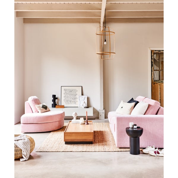 De Eekhoorn FAMILY 1-ZITS ELEMENT RONDE HOEK LINKS ROZE