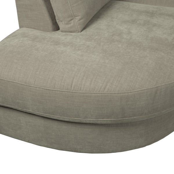 De Eekhoorn FAMILY 1-ZITS ELEMENT RONDE HOEK LINKS WARM GRIJS