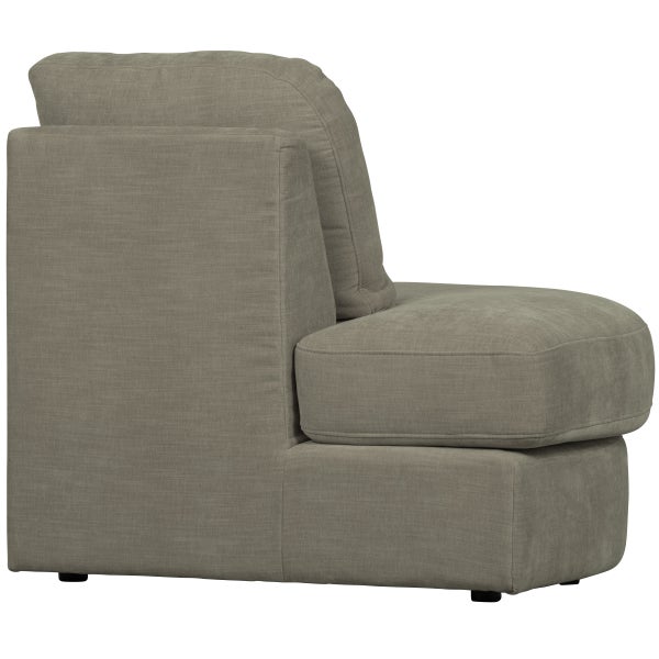 de eekhoorn FAMILY 1-ZITS ELEMENT RONDE HOEK LINKS WARM GRIJS