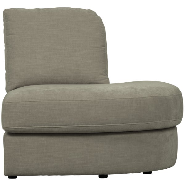 De Eekhoorn FAMILY 1-ZITS ELEMENT RONDE HOEK RECHTS WARM GRIJS