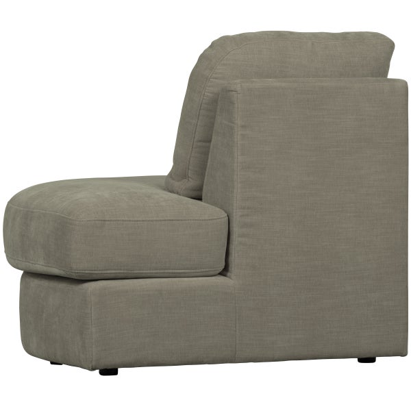 de eekhoorn FAMILY 1-ZITS ELEMENT RONDE HOEK RECHTS WARM GRIJS