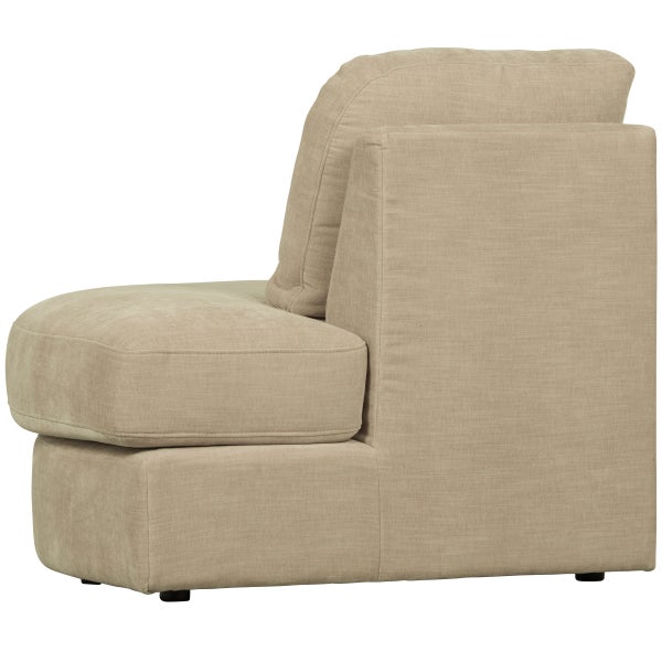 de eekhoorn FAMILY 1-ZITS ELEMENT RONDE HOEK RECHTS ZAND