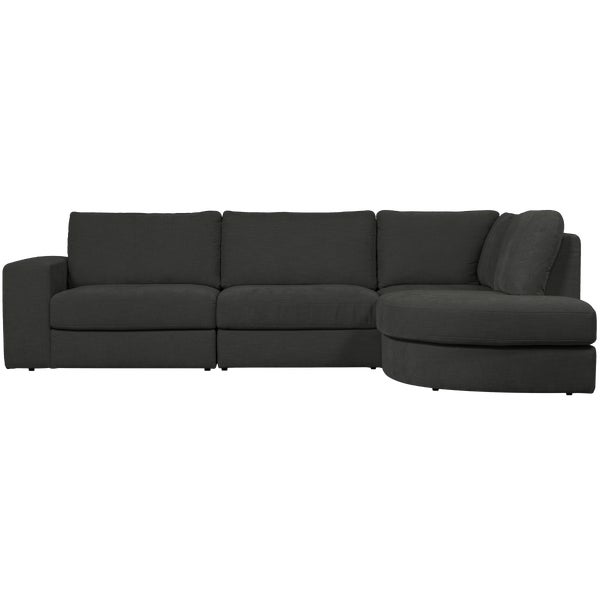 De Eekhoorn FAMILY HOEKBANK RONDING RECHTS ANTRACIET