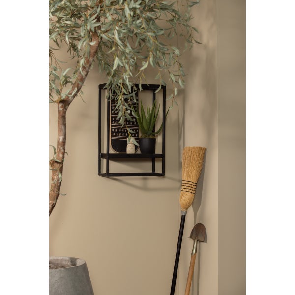 De Eekhoorn FEBE WANDREK TUIN VERTICAAL METAAL ZWART