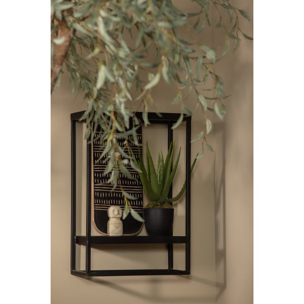 De Eekhoorn FEBE WANDREK TUIN VERTICAAL METAAL ZWART