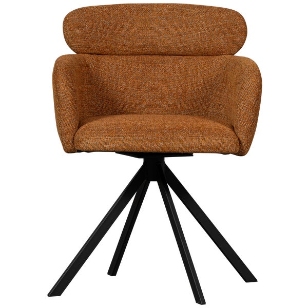 de eekhoorn FENNE DRAAIBARE EETKAMERSTOEL GEWEVEN STOF GINGER