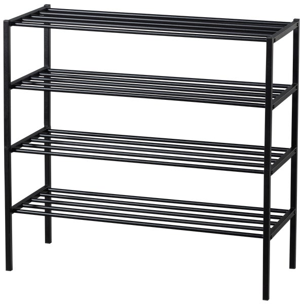 De Eekhoorn FERRO SCHOENENREK STAPEL VAN 2 METAAL ZWART