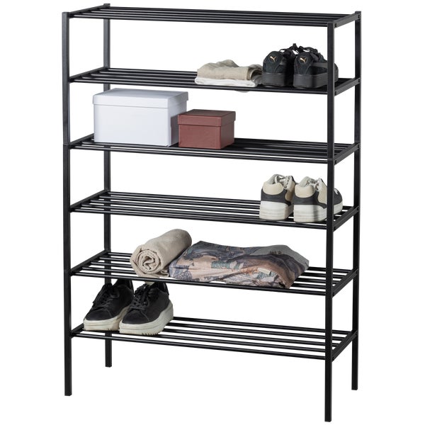 de eekhoorn FERRO SCHOENENREK STAPEL VAN 3 METAAL ZWART