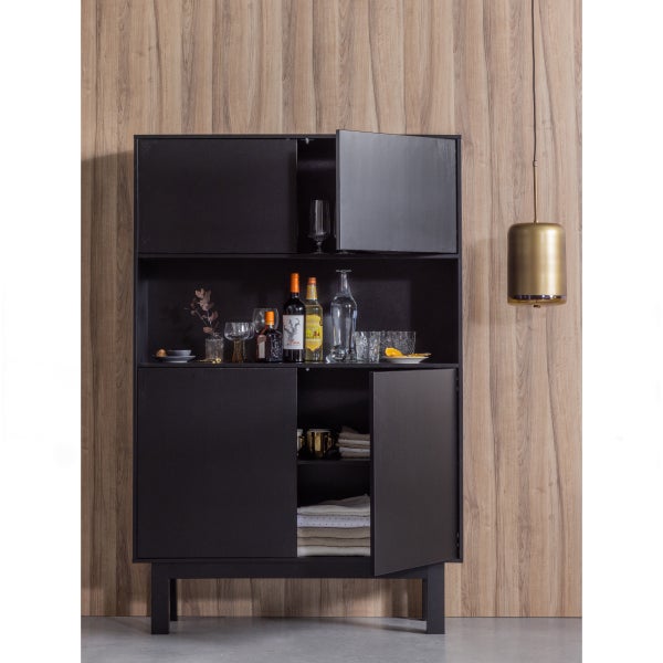 De Eekhoorn FINCA BUFFET-/DRANKKAST GRENEN DIEPZWART [fsc]