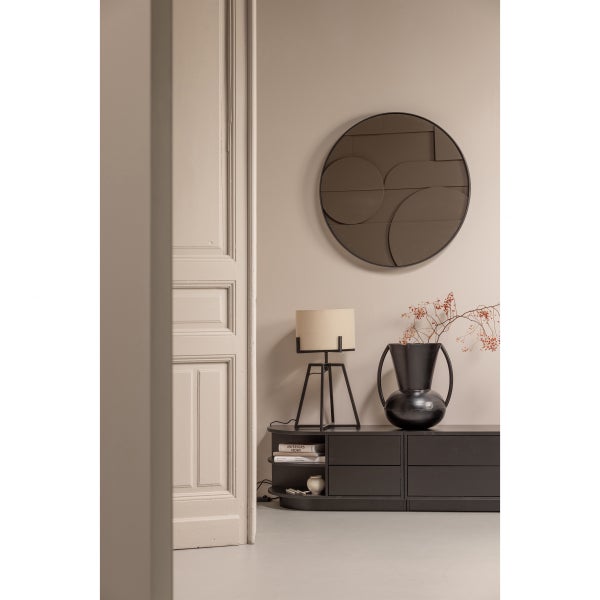 De Eekhoorn FINCA TV MEUBEL ROND LINKS 78 CM GRENEN DIEPZWART [fsc]