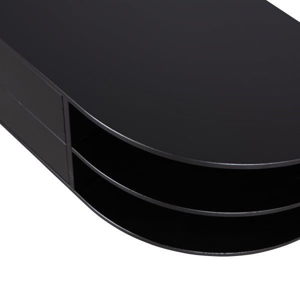 De Eekhoorn FINCA TV MEUBEL ROND RECHTS 78 CM GRENEN DIEPZWART [fsc]