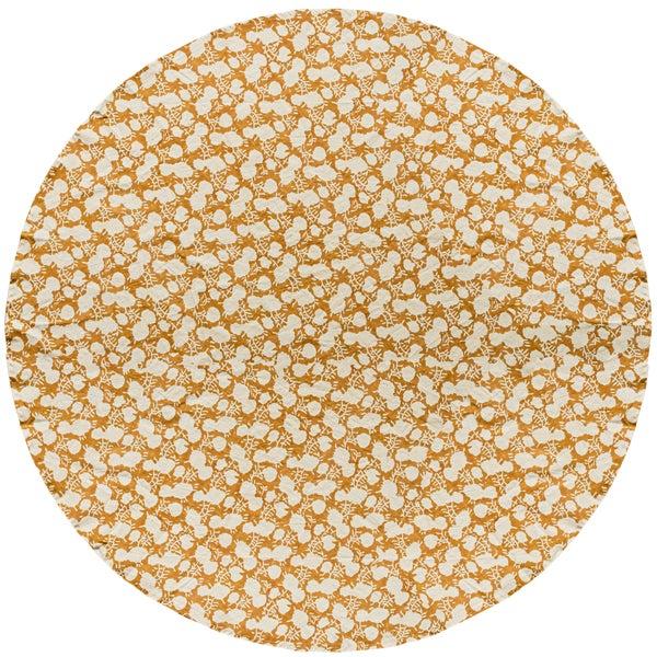 De Eekhoorn FOLIAGE ROND TAFELKLEED KATOEN BRUIN Ø180 CM