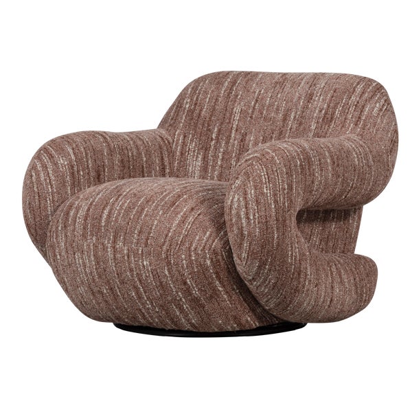 De Eekhoorn FOLKE FAUTEUIL CHENILLE OUDROZE MELANGE