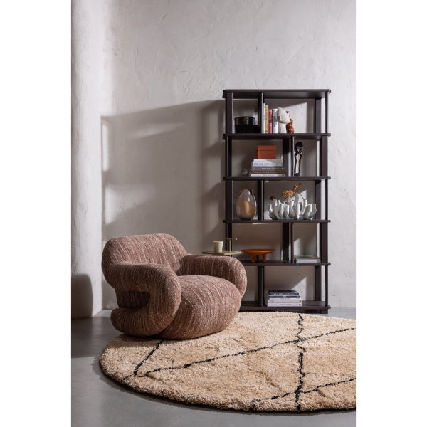 De Eekhoorn FOLKE FAUTEUIL CHENILLE OUDROZE MELANGE