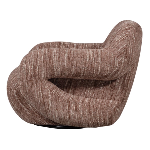 de eekhoorn FOLKE FAUTEUIL CHENILLE OUDROZE MELANGE