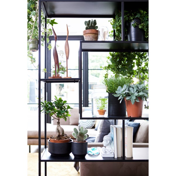 De Eekhoorn FONS VAKKENKAST METAAL/HOUT MAT ZWART [fsc]