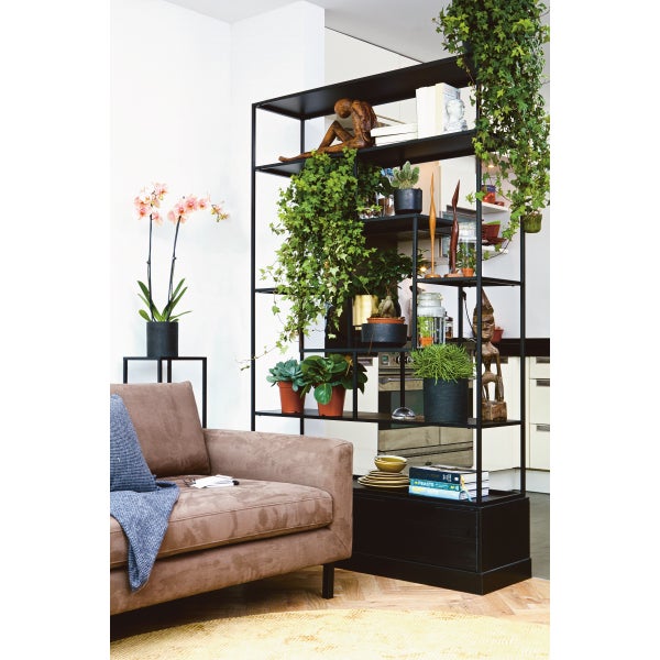 De Eekhoorn FONS VAKKENKAST METAAL/HOUT MAT ZWART [fsc]