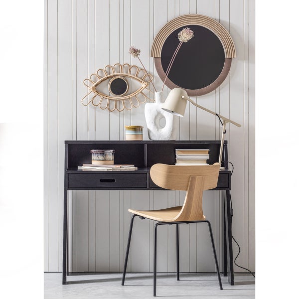 De Eekhoorn FORM HOUTEN STOEL MET METALEN POOT NATUREL