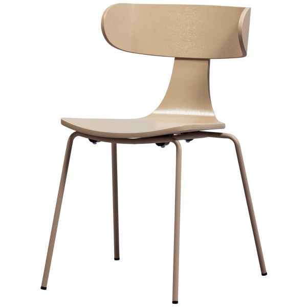 De Eekhoorn FORM HOUTEN STOEL MET METALEN POOT ZAND