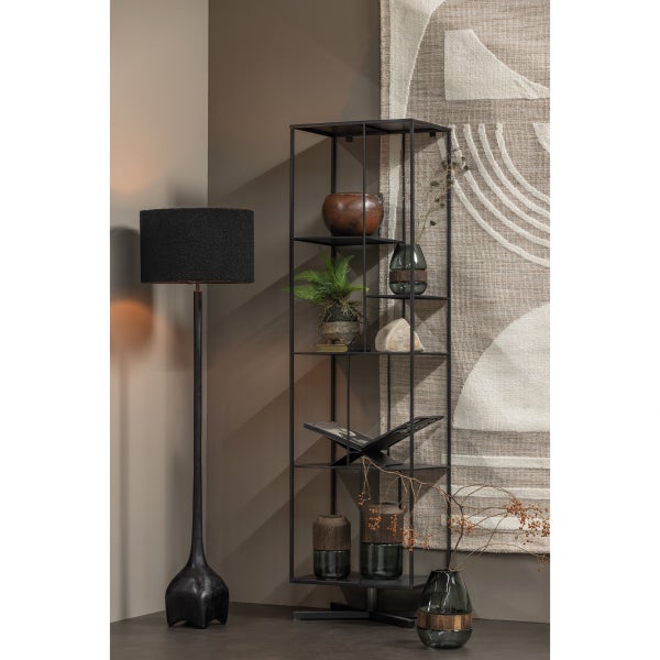 De Eekhoorn FOSS LAMPENVOET ALUMINIUM ANTIEK ZWART/BRUIN