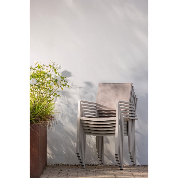 De Eekhoorn FOWL TUINSTOEL ALUMINIUM/TEXTILEEN ZAND