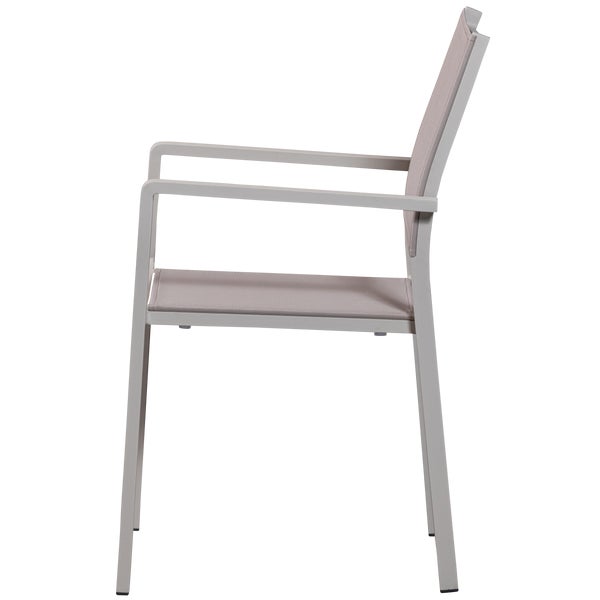 De Eekhoorn FOWL TUINSTOEL ALUMINIUM/TEXTILEEN ZAND