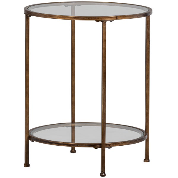 De Eekhoorn GODDESS TOO BIJZETTAFEL METAAL ANTIQUE BRASS